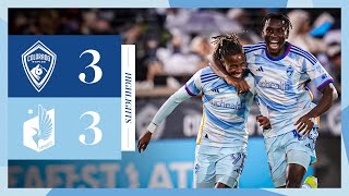 HIGHLIGHTS Cabral nets a brace as Rapids come back to draw 33 with Minnesota [upl. by Rehpotsirhcnhoj]