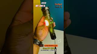 GearUP K60 Rechargeable Outdoor Flashlight Telescopic Zoom 10W COBLED 800 Lumens Torch light [upl. by Amar]