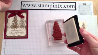 How to Create a Beautiful Embossed Christmas Tree Card [upl. by Irrek]