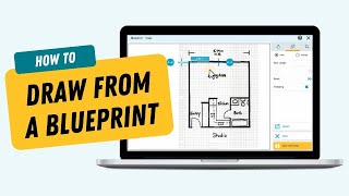 Draw a Floor Plan From a Blueprint  RoomSketcher App [upl. by Noll]