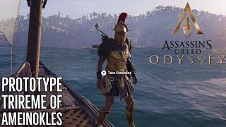 ASSASSINS CREED ODYSSEY GAMEPLAY  Prototype Trireme of Ameinokles PS4 XBOX ONE [upl. by Ogdon27]