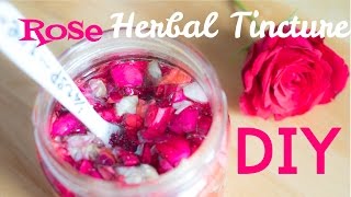 Herbal Tinctures Rose Glycerite  Anti Aging Skin Care Ingredient for your homemade cosmetics [upl. by Inohs]