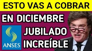 🎁 AUMENTO INESPERADO para JUBILADOS❗️Cuánto COBRO en DICIEMBRE 2024 con BONO y AGUINALDO de ANSES [upl. by Rebak321]