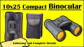 Unboxing  Zhengtu Compact 10x25 Mini Binoculars  Compact Binocular  Monocular [upl. by Dedie]