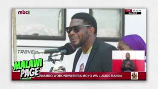 LUCIUS BANDA Children John Zembani Banda speaking at his funeral [upl. by Gibun]