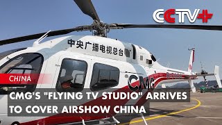 CMGs quotFlying TV Studioquot Arrives to Cover Airshow China [upl. by Ahsinned]