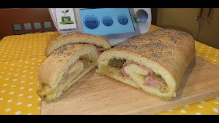 Rotolo con pesto di pistacchi e mortadella per bimby TM6 TM5 TM31 TM21 [upl. by Einimod]