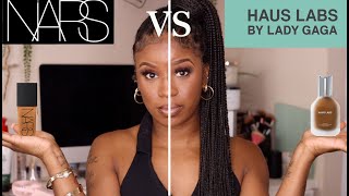 Nars Light Reflecting Foundation vs Haus Labs Foundation I WHICH ONE IS BETTER [upl. by Ainesej]