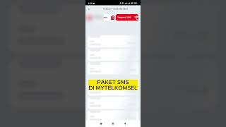 PAKET SMS DI MYTELKOMSEL shorts telkomsel [upl. by Reeve275]