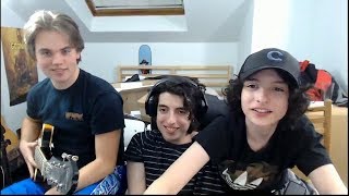 Finn Wolfhard Nick Wolfhard Twitch Stream  17 Dec 2017 [upl. by Htrahddis]