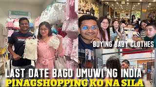 LAST DATE BAGO UMUWI NG INDIA PINAGSHOPPING KO NA SILA [upl. by Asiuqram]