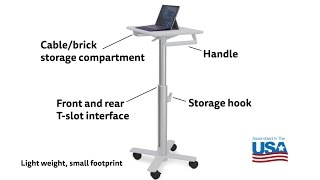 Ergotron StyleView® STablet Cart SV10  for Surface [upl. by Zsa711]