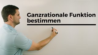 Ganzrationale Funktion bestimmen Ablauf Steckbriefaufgaben Rekonstruktion von Funktionen [upl. by Jeremiah]