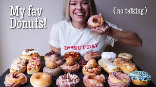 Donut Feast MUKBANG  No Talking Talking Removed [upl. by Eugeniusz]