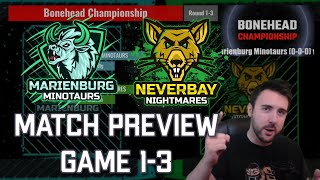 Bonehead Championship  Game 13 Preview Tabletop Blood Bowl [upl. by Amilas]