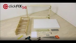 Loft ladder clickFIX® 56S  installation video [upl. by Dlareme335]