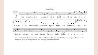 Magnificat Antiphon quotDixit paterfamiliasquot for Vespers Septuagesima Sunday [upl. by Juetta]