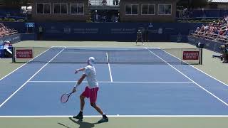 左利き編集、イズナーのフラットサーブ（スロー） John Isner Flat Serve Slow Motion【Lefty】 [upl. by Acinoreb]