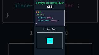 3 ways to center Div css html [upl. by Rurik]