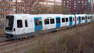 Stockholm Med C30 nr 2348 har hälften av nya tunnelbanevagnar levererats 7 maj 2023Text subtitles [upl. by Vigor706]