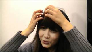 How to wear clip in bang wig keautystorecom [upl. by Mihsah804]