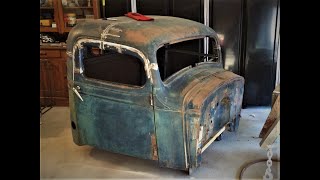 37 Chevy Midengine Truck Twin Turbo Race Rod  Fitting the Doors 3 [upl. by Adallard]