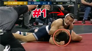 5 BEST MATCHES OF NCAA WRESTLING 2022 [upl. by Schumer]