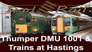 1001 Thumper DMU Hastings Diesels LTD Heritage Train amp Trains at Hastings  Dad Rail HD [upl. by Damalus]