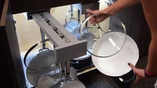 Cookware Organization Video  Pull out drawers vs Glidewares Cookware Organizer [upl. by Tenay863]