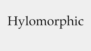 How to Pronounce Hylomorphic [upl. by Halyk450]