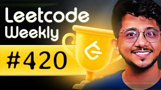 Learning Strings Again  LIVE Leetcode Weekly 420  Community Classes [upl. by Aulea]