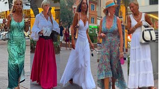 Street style from Italy🇮🇹AUGUST 2023 ITALIAN VIBESWhat everyone is wearing in Italy in summer [upl. by Chuah906]