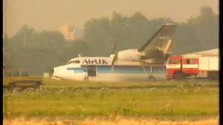 Crash Fokker F27 Air UK  Amsterdam Schiphol 19 july 1990 [upl. by Manthei]