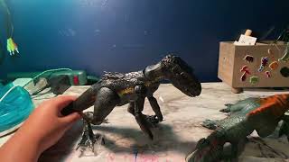 Indoraptor vs Canvmcavenator stop motion film [upl. by Okoyk989]