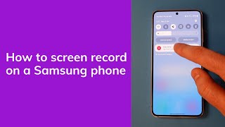 How To Screen Record on a Samsung Galaxy [upl. by Anilemrac]