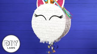 UNICORN🦄 Piñata Party Paper Craft  FastnEasy  DIY Labs [upl. by Foscalina866]