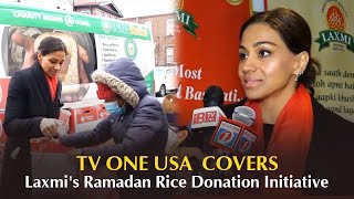 Laxmi  CSR Activity X ICNA  TV ONE USA [upl. by Norven600]