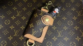 古くなったルイ・ヴィトンをリメイクしました。 asmr leathercraft louisvuitton レザークラフト [upl. by Sirromal]