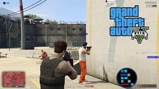 Hindi GRAND THEFT AUTO V  THE PRISON BRAKE HEIST13 [upl. by Ellenahc]