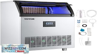 VEVOR 110V Commercial Ice Maker Machine 200LBS24H 710W Stainless Steel Ice Machine Review [upl. by Edeline862]