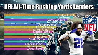 NFL AllTime Rushing Yards Per Game Leaders 19452023  Updated [upl. by Wilsey]