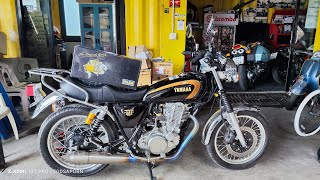 Yamaha SR400Fi 44th ติดตั้งโช้คOhlins 2คัน [upl. by Cornelius]