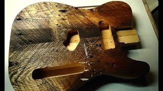 Turning 150 year old wood into GORGEOUS guitar body Part 2 [upl. by Airdnaz755]