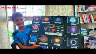 How to make chart of life cycle of star  school project  By Panira Arts [upl. by Brennan]