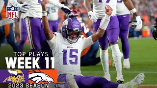 Minnesota Vikings Top Plays vs Denver Broncos  2023 Regular Season Week 11 [upl. by Ydasahc]