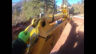 John Deere 410D Backhoe Cylinder Repair In The Mountains [upl. by Tito]