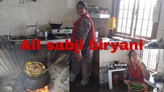 Cabbage ka biryani  😲  All Sabji biryani [upl. by Sirah]