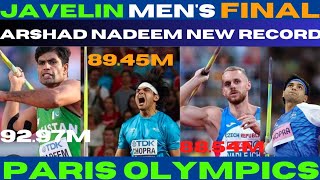 quotOLYMPIC RECORD SHATTERED Arshad Nadeem Wins Gold in Javelin Throw Final  Paris Olympicsquot Neeraj [upl. by Ettellocin655]