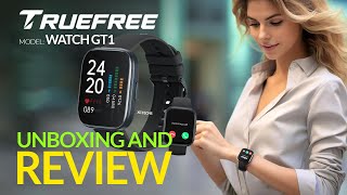 Unboxing TrueFree Watch GT1 SmartWatch Review 🔥 MustHave or Pass [upl. by Nosyrb444]