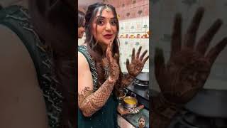 makeup mehndi wedding bridalmakeup bride meghachaube minivlog trendingshorts shortvideo [upl. by Minardi770]